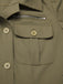 [Vorverkauf] Grün 1950er Revers Solide Hemd Jacke