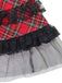 1960er Schottisch Tartan Schnürung Breite Träger Kleid