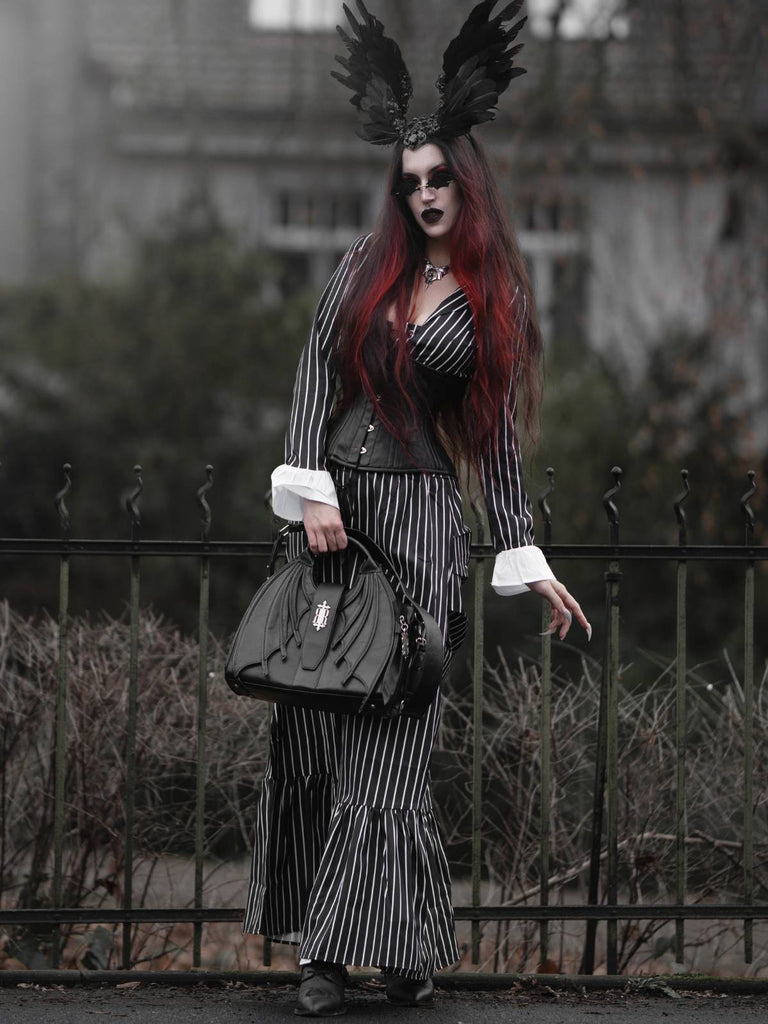 Schwarz 1940er Streifen The Nightmare Before Christmas Suit