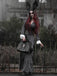 Schwarz 1940er Streifen The Nightmare Before Christmas Suit