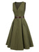 [Vorverkauf] 2PCS 1950er Laternenhülle Bluse & Taschen Weste Kleid