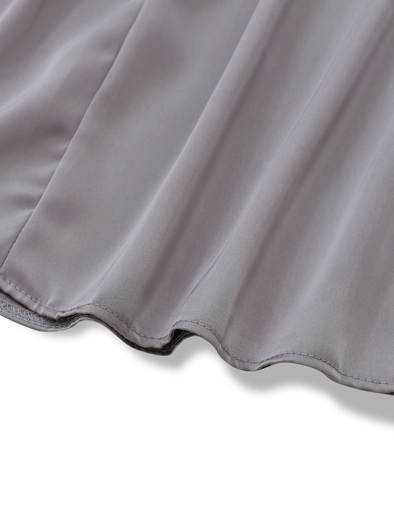3PCS Rosa 1950er Oktoberfest Dirndl Satin Spitze Besticktes Kleid & Top
