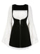 [Vorverkauf] 2PCS 1960er Teilt Glockenärmel Kleid & Samt Overall Kleid
