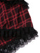 [Vorverkauf] Rot 1980er Gothic Plaid Schnürung Korsett Kleid