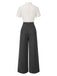 [Vorverkauf] 1940er Matrosenkragen Polka Dot Taste Jumpsuit