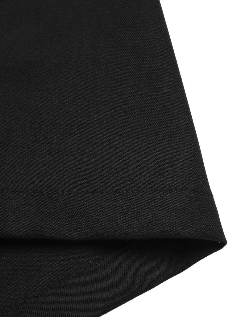 [Vorverkauf] Schwarz 1950er Gothic Schläger Schulterfrei Netz Romper