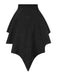 [Vorverkauf] 2PCS Schwarz 1950er Gothic Schläger Romper & Cover-Up
