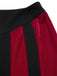 [Vorverkauf] 2PCS Schwarz 1940er Herz Farbblock Crop Top & Hose