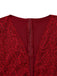1920er Tief V-Ausschnitt Glockenärmel Spitze Meerjungfrauen Kleid