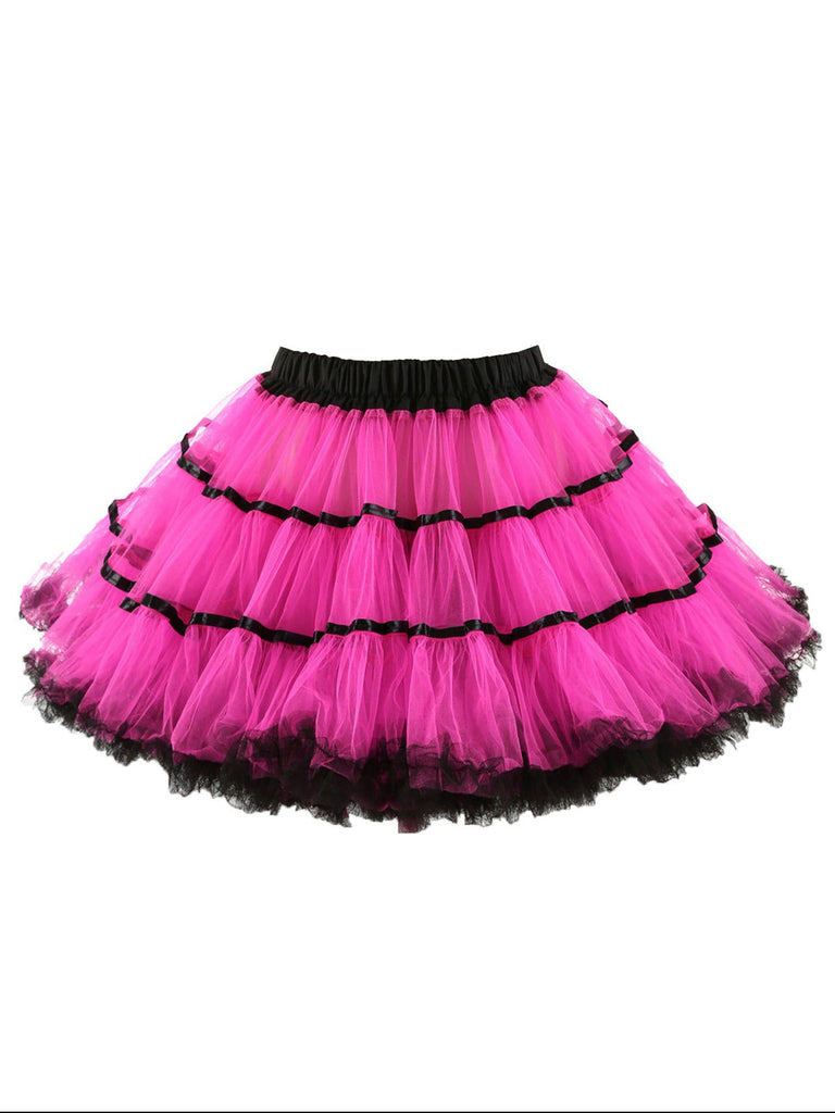 1950er Netz Farbe Bindung Unterrock Petticoat