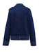 Dunkelblau 1950er Denim Taste Revers Jacke