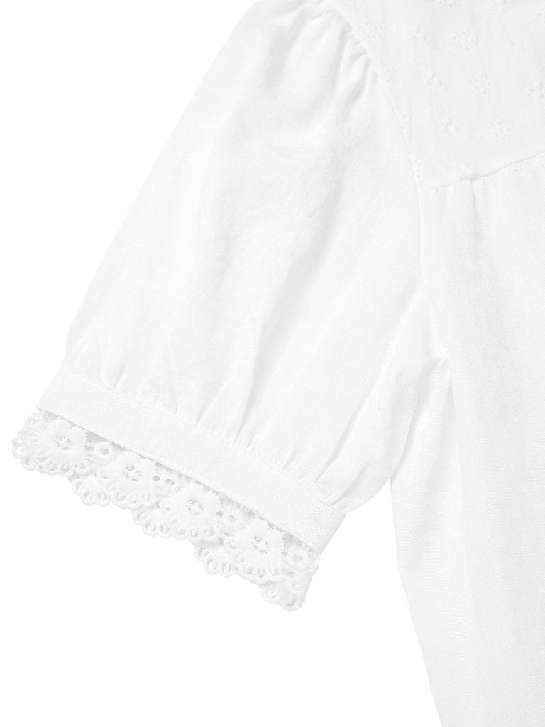 [Vorverkauf] 2PCS 1940er Besticktes Bluse & Elefant Drucken Rock