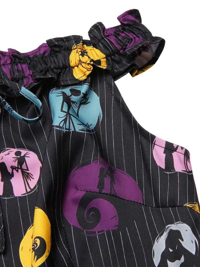 [Vorverkauf] Schwarz 1950er Schulterfrei Unregelmäßiger Saum Jack & Sally Kleid