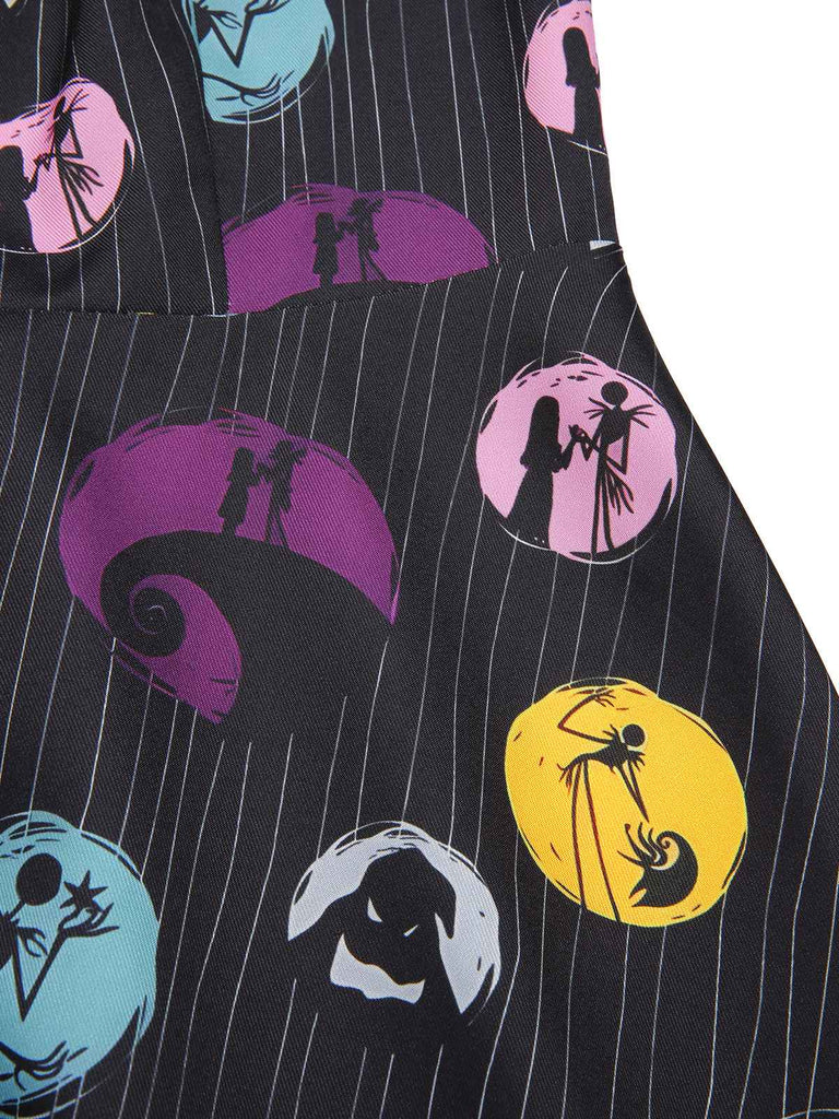 [Vorverkauf] Schwarz 1950er Schulterfrei Unregelmäßiger Saum Jack & Sally Kleid