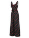 [Vorverkauf] 1940er Quadratischer Hals Spitze Kirsche Bogen Jumpsuit