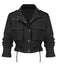 [Vorverkauf] Schwarz 1950er Revers Box-Pleat Tasche Jacke