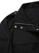 [Vorverkauf] Schwarz 1950er Revers Box-Pleat Tasche Jacke