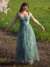 Grün 1930er Blumen Netz Stäbchen Schnürung Kleid