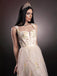 Gelb 1930er Blumen Netz Stäbchen Schnürung Kleid