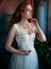 Gelb 1930er Blumen Netz Stäbchen Schnürung Kleid