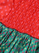 Grün 1930er Grinch Martha Cosplay Polka Dot Trägerlos Kleid
