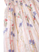 [Vorverkauf] [Übergröße] Rosa 1970er Blumen Gerüschter-Saum Kleid