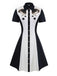 1950er Baumwolle Western-Inspiriert Stickerei House Star Kleid