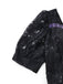 Schwarz 1950er Gothic Hexe Braut Spitze Besticktes Kleid