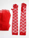 Rot 1950er Halloween Geisterbraut Dots Kleid Set