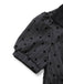 [Vorverkauf] Grau 1950er Beflocktes Polka Dot Puff Kleid