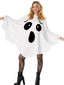 Weiß 1970er Halloween Geist Hooded Cape
