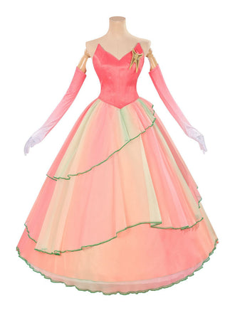 2PCS Rosa 1970er Böse Hexe Glinda Top & Rock Set