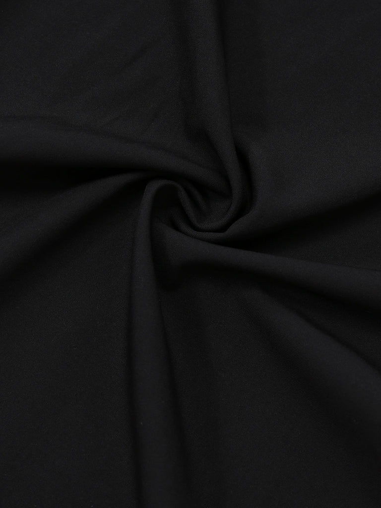 [Vorverkauf] 1930er V-Ausschnitt Kontrast Gürtel Jumpsuit