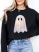 Vintage 1980er Halloween Geist Kürbis Sweatshirt