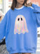 Vintage 1980er Halloween Geist Kürbis Sweatshirt