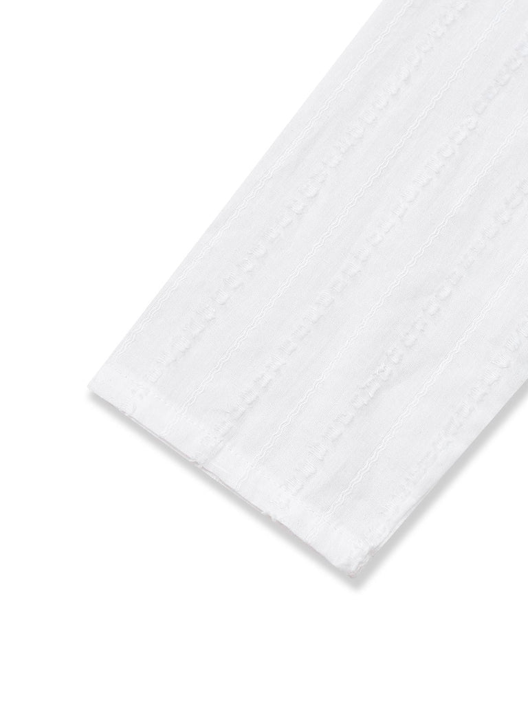 [Vorverkauf] 1930er Baumwolle Rüschen Kragen Bogen Tie Gingham Jumpsuit