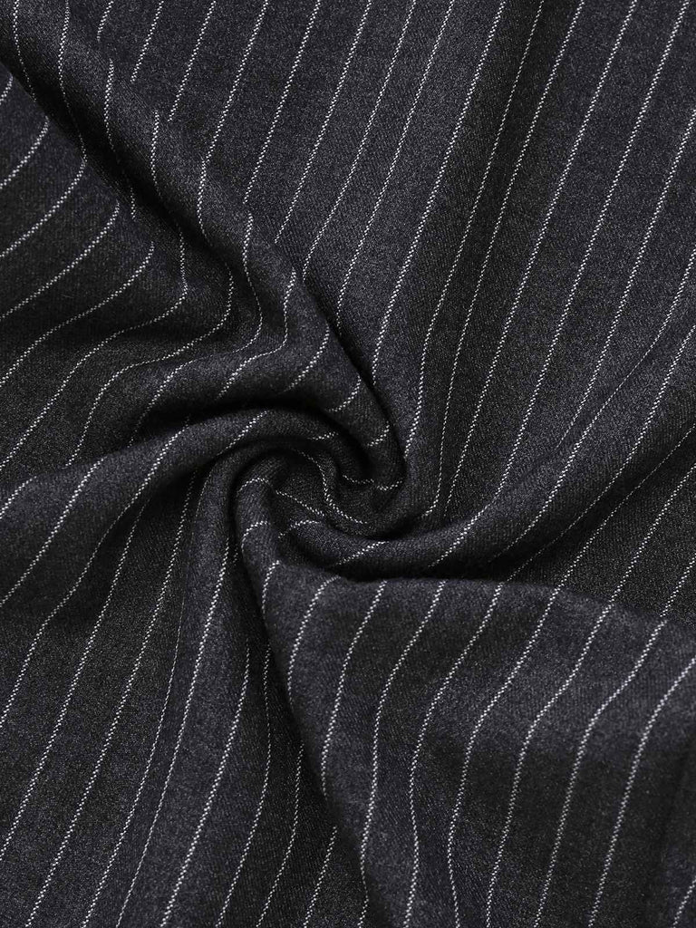 [Vorverkauf] Blau 1960er Matrosenkragen Stricken Spitze jumpsuit