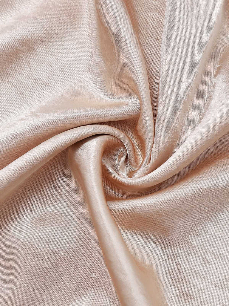 [Vorverkauf] Sekt 1950er Perle Chain Satin Kurze Jacke