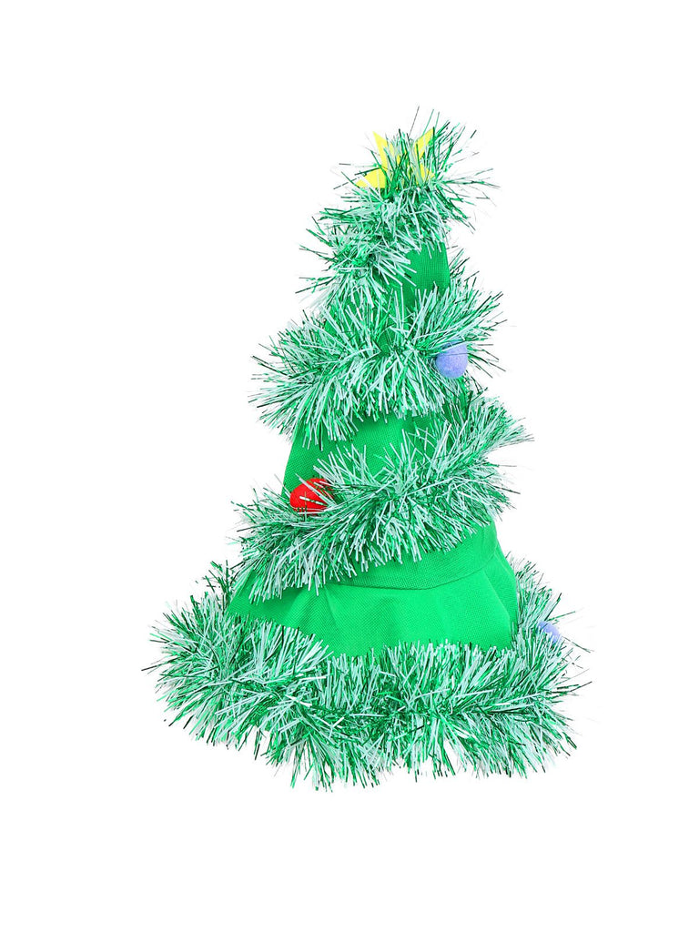 Grün 1950er Weihnachten Baum Abgestuft Kleid Set
