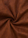 Braun 1950er Wildlederimitat Kerbkragen Taste Trench Mantel