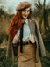 Evelyn Carnahan Outfit Khaki 1930er Streifen Revers Abnehmbare Krawatte Kleid