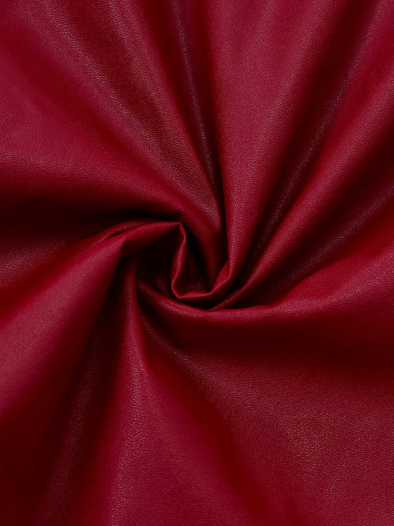 1950er Leder Pelzkragen Mantel Mit Kapuze