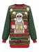 1950er Weihnachten Bier Santa Cheers Pullover