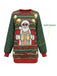1950er Weihnachten Bier Santa Cheers Pullover