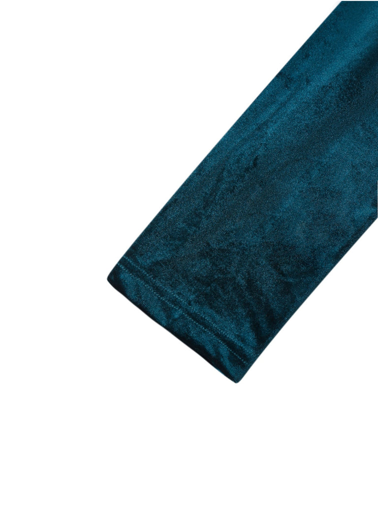 1980er Solide Samt Zweireihiger Revers Blazer