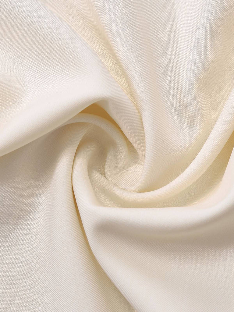 [Vorverkauf] Lavendel 1930er Puffärmel Bogen Bindekragen Jumpsuit