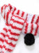 Rot & Weiß 1950er Weihnachten Schneemann Samt Kleid