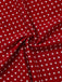 [Vorverkauf] Rot 1940er Häschen Ohr Knoten Polka Dot Puffärmel Kleid