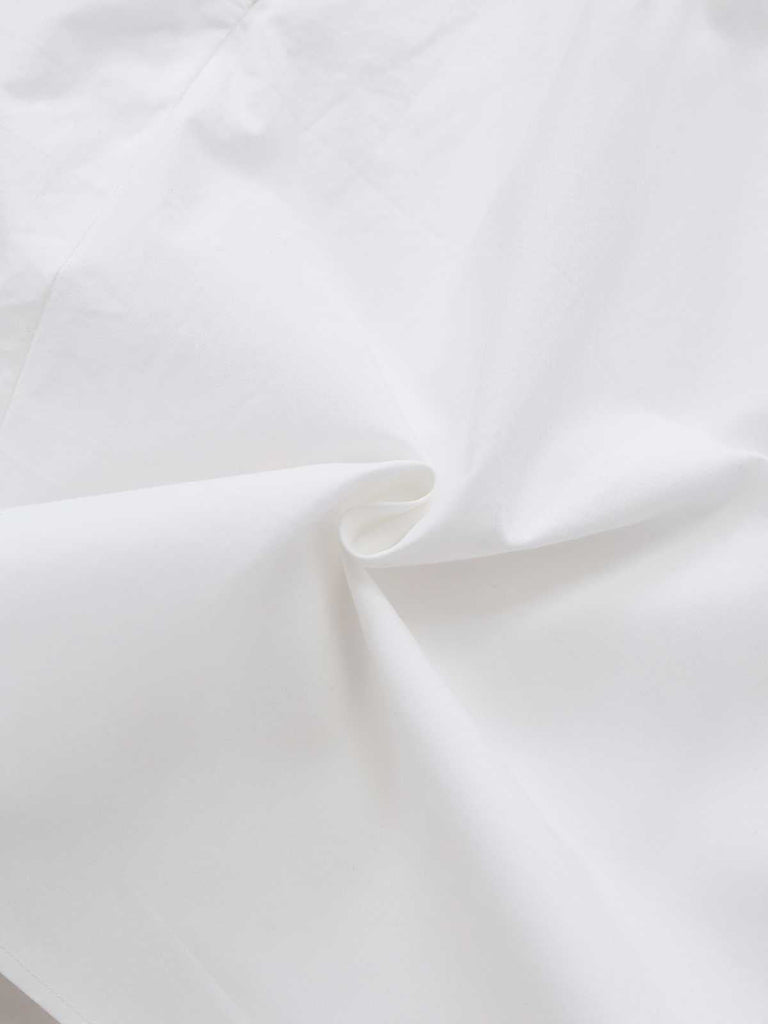 [Vorverkauf] Weiß 1960er Valentinstag Spitze Kontrast Bogen Slip Kleid