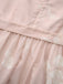 Rosa 1940er V-Ausschnitt Blumen Gürtel Ärmelloses Kleid
